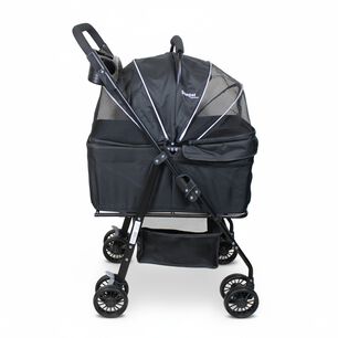Coche Para Mascotas Transportable 2 En 1 Flexipet Gold Gris